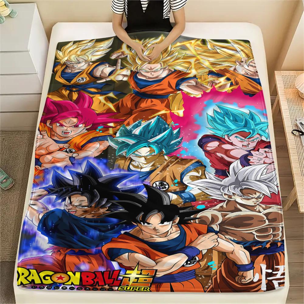 Dragon Ball characters Print Flannel Blanket,High quality Comfortable for All Seasons,Home Decor,Warmth and Comfort,Perfect for Christmas Gifts
