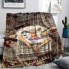 One Piece character Print Flannel Blanket,High quality Comfortable for All Seasons,Home Decor,Warmth and Comfort,Perfect for Christmas Gifts