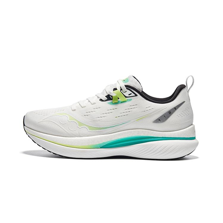 

Saucony Tide Slip Resistant Low top Running Shoes Men s White Green S28195-8 40