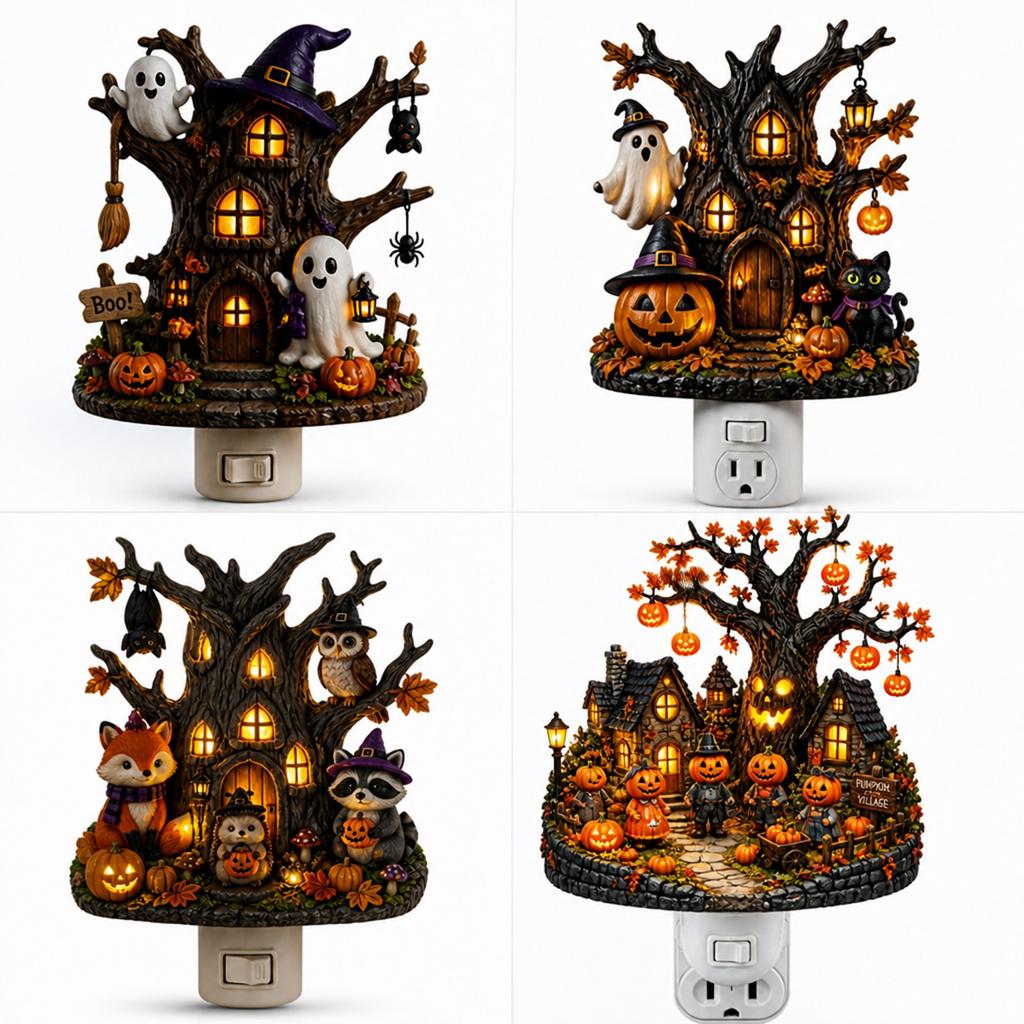Acrylic 2D Flat Printed Night Light with US Plug