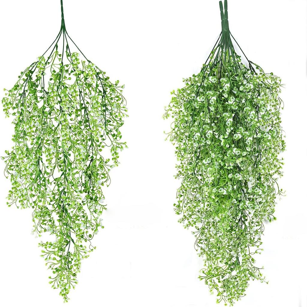 1/2Pcs Artificial Plant Vine Fake Leaf Plant Hanging DIY Basket Ornament for Home Room Decor Garden Wedding Decoration Outdoor