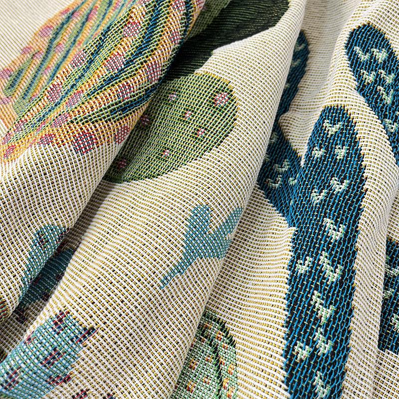 Outdoor Camping Blanket, Picnic Mat, Single Sofa Towel, Bedroom Wall Decoration, Knitted Blanket, Thread Blanket