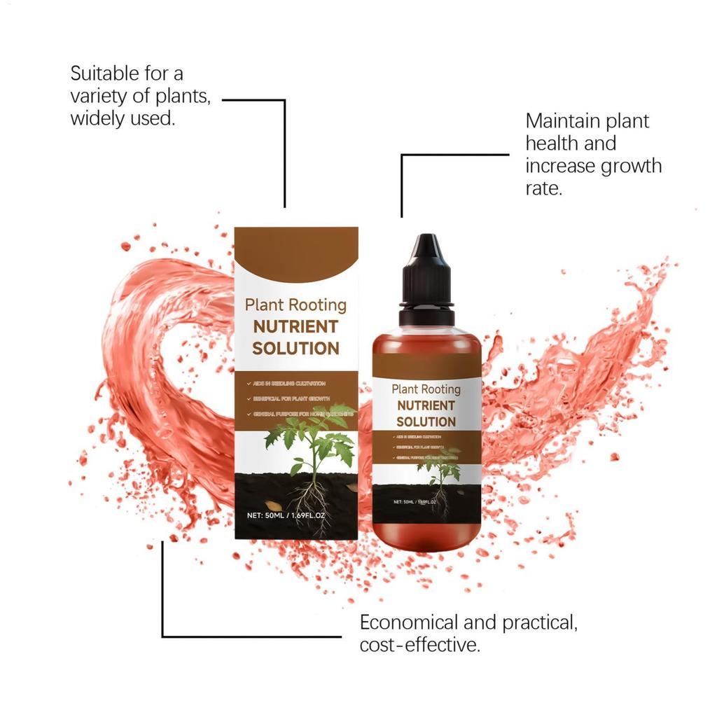 Liquid Rooting Booster 60ml Plant Root Stimulator Concentrate for Propagation Seedlings Cuttings Houseplants Pothos Monstera