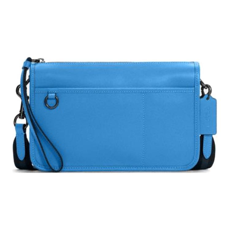 Coach Heritage 25 Multifunctional Leather Shoulder Crossbody Bag Medium Unisex bags Racing-Blue C1592-QBSUQ Basic Set (Bag+Dust Bag)