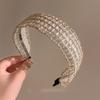 Elegant Wide Brim Hair Hoop Bohemian Style Hair Band High Quality Cross Knotted Headband  for Women