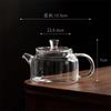 One Person 200ml Heat-resistant Small Glass Teapot With Filter Brewing Flower Green Tea Pot Home Tea Maker Kung Fu Tea Set
