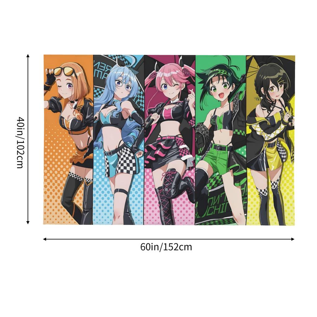 Cartoon Anime Theme Tapestry Room decoration Home Decoration Tapestry Decor Accessories Cute Room Decor