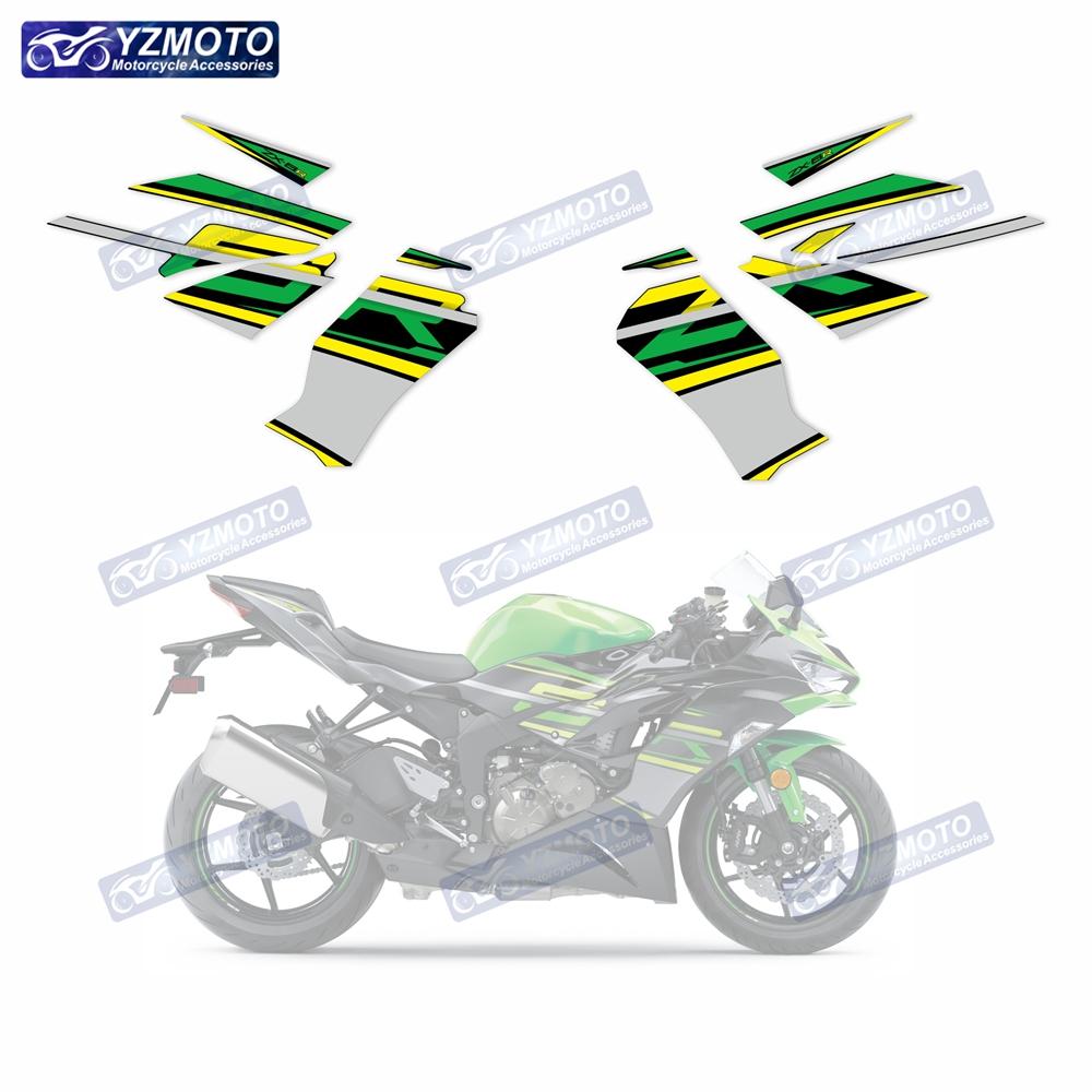 For ZX-6R ZX6R ZX 6R 636 2019 2020 2021 2022 2023 Motorcycle Full Fairing Sticker Reflective Decal Decorative Stickers Kit