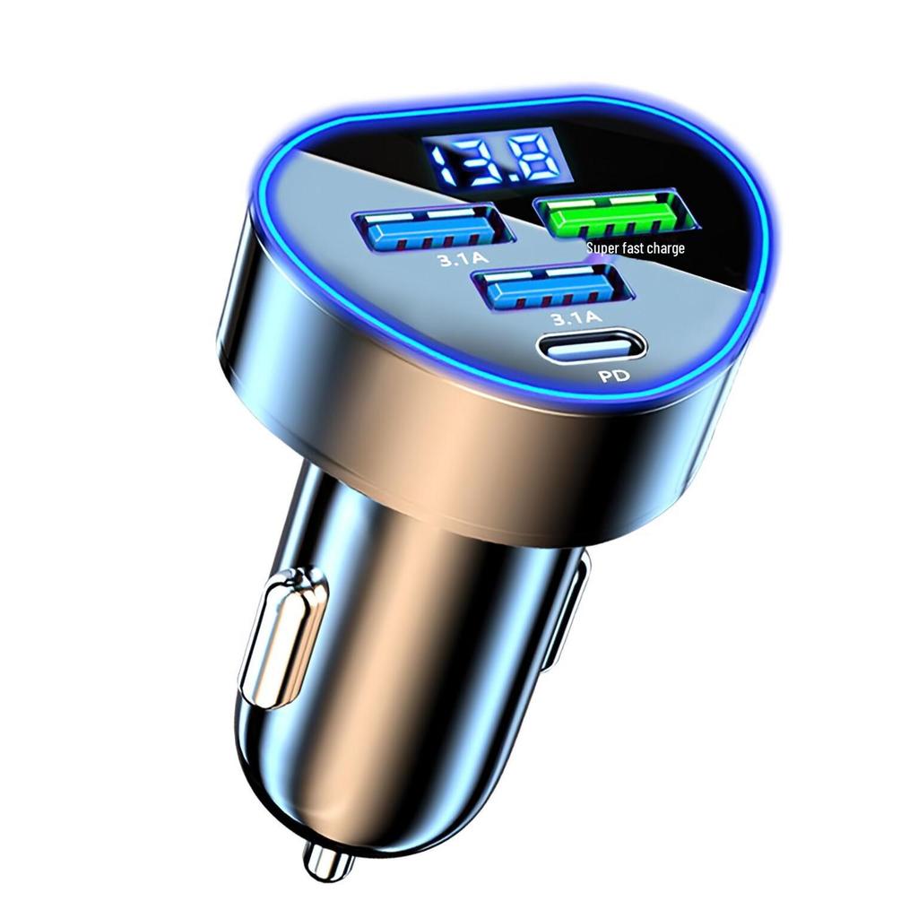 Universal 5-Port Fast Charging Car Charger and Converter for Cigarette Lighter