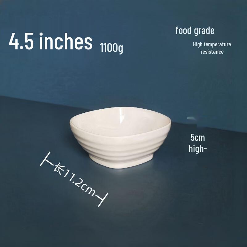 

777 White Melamine Dining Bowl