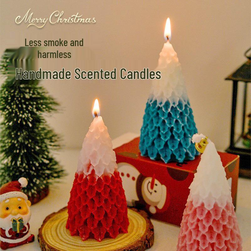 Festive Christmas Tree Scented Candle Ornament - Perfect Holiday Gift & Home Decoration