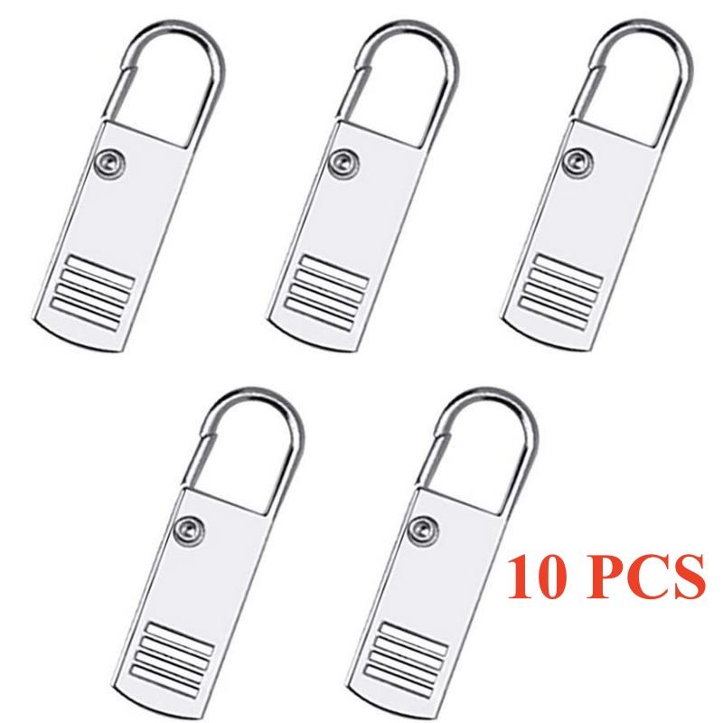 5 Stück Reißverschluss-Schieber Puller Sofort-Reißverschluss-Reparaturset Ersatz Gebrochene Schnalle Reisetasche Koffer Reißverschlusskopf DIY Nähen Handwerk