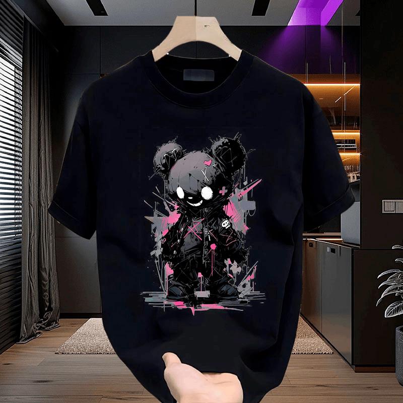 Men Women Cotton Short Sleeve T Shirt American Style Casual Summer Top Unisex Breathable Loose Fit Basic Tee Streetwear Clothing
