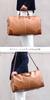 Bercute Camel Boston Bag for Large 30L Perfect for School and Day Suitable for Shoulder Travel and Sports Product Men, Leather, Capacity, Capacity,