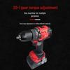 21V High-Power Cordless Electric Drill, Multifunctional Lithium-Ion Pistol Drill Tool