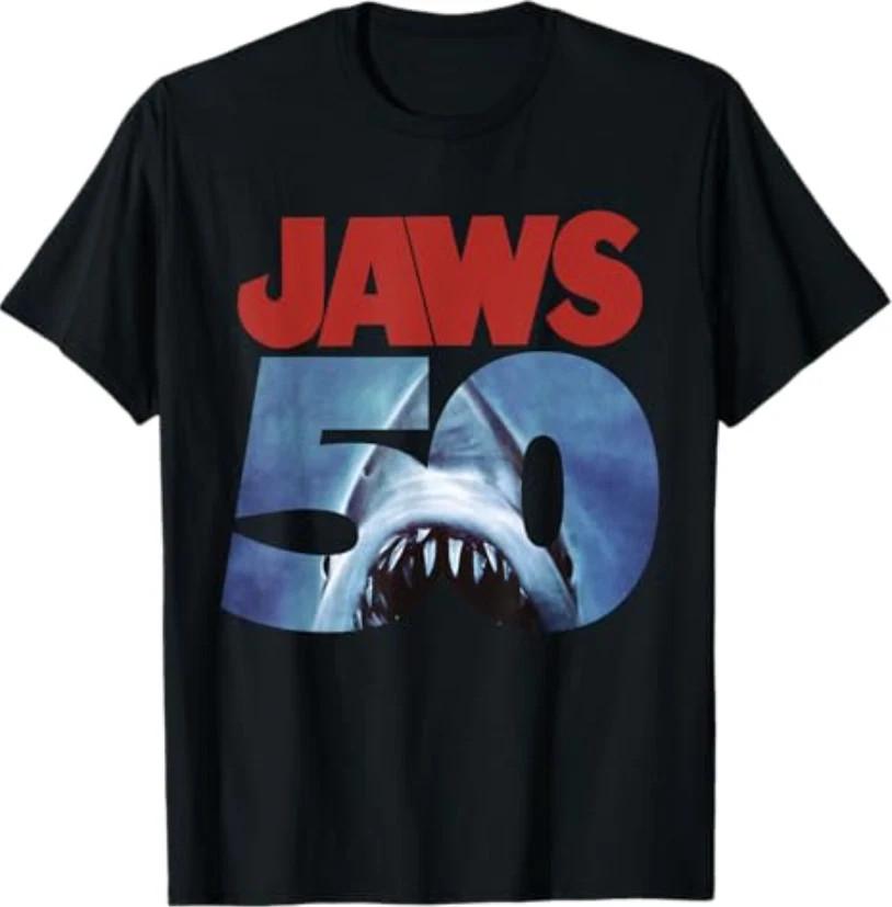 Jaws 50th Anniversary Logo TShirt Full Size S3XL Unisex T-Shirt XL