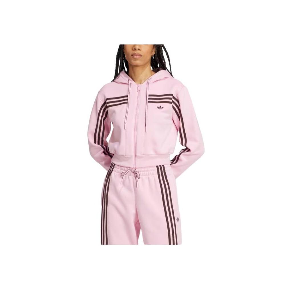 adidas Originale 70er Casual Vielseitige Mode Bequeme Kurze Jacke Damen Jacke Rosa JN7665