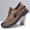 Sandals Men's New Summer Hollow Wading Shoes Breathable Mesh Hole Shoes Soft Sole Bag Head Shoes Men