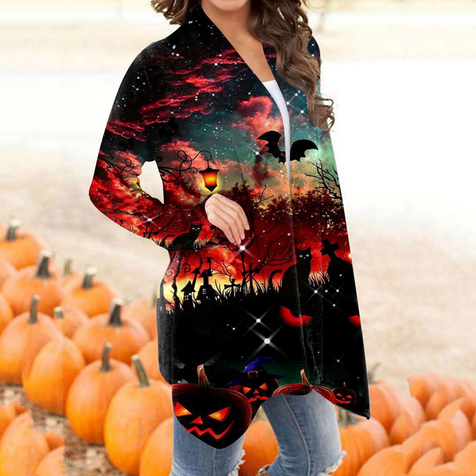 

Женская модная повседневная куртка-кардиган средней длины с цветочным принтом, пальто XXXXL красный