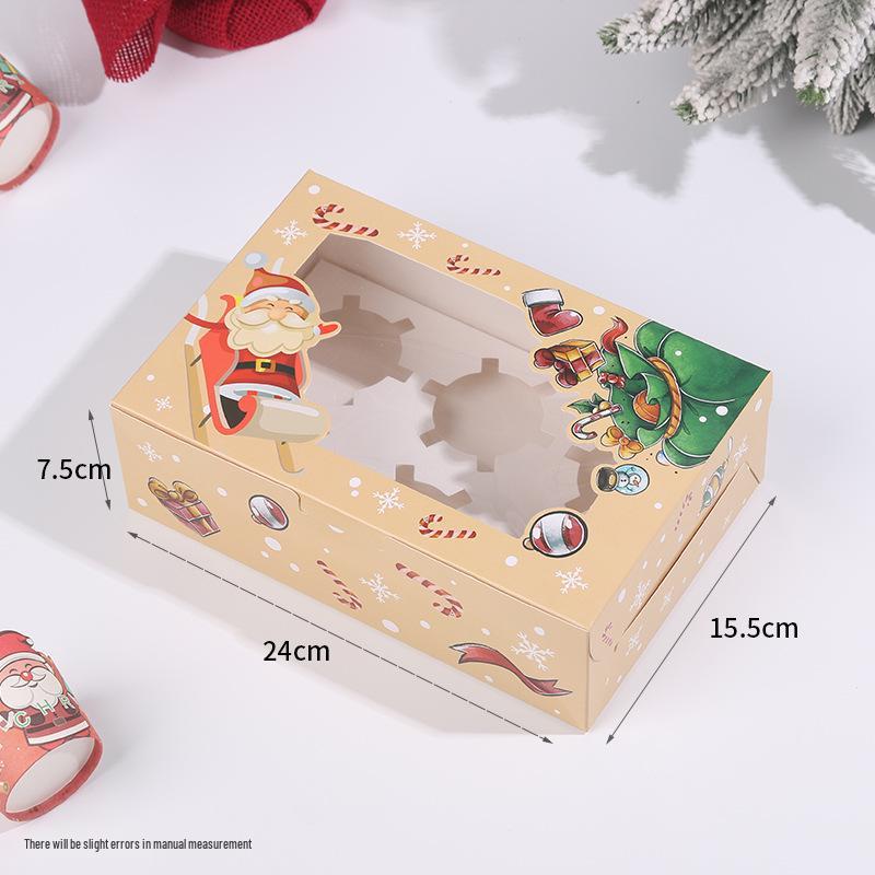 

Коробка для кексов и десертов на вынос с окошком