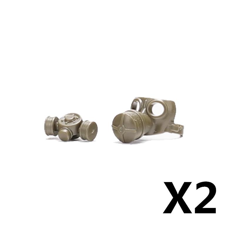 Military MOC Figure Building Blocks Explosion Proof Helmet Hat Gas Mask Kit SWAT Goggle Vest Belt Headset DIY Toy Gift K001