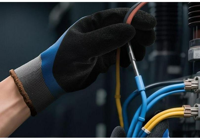 400V Electrician's Insulated Latex Gloves - Anti-Shock, Double-Sided Anti-Slip, Wear-Resistant