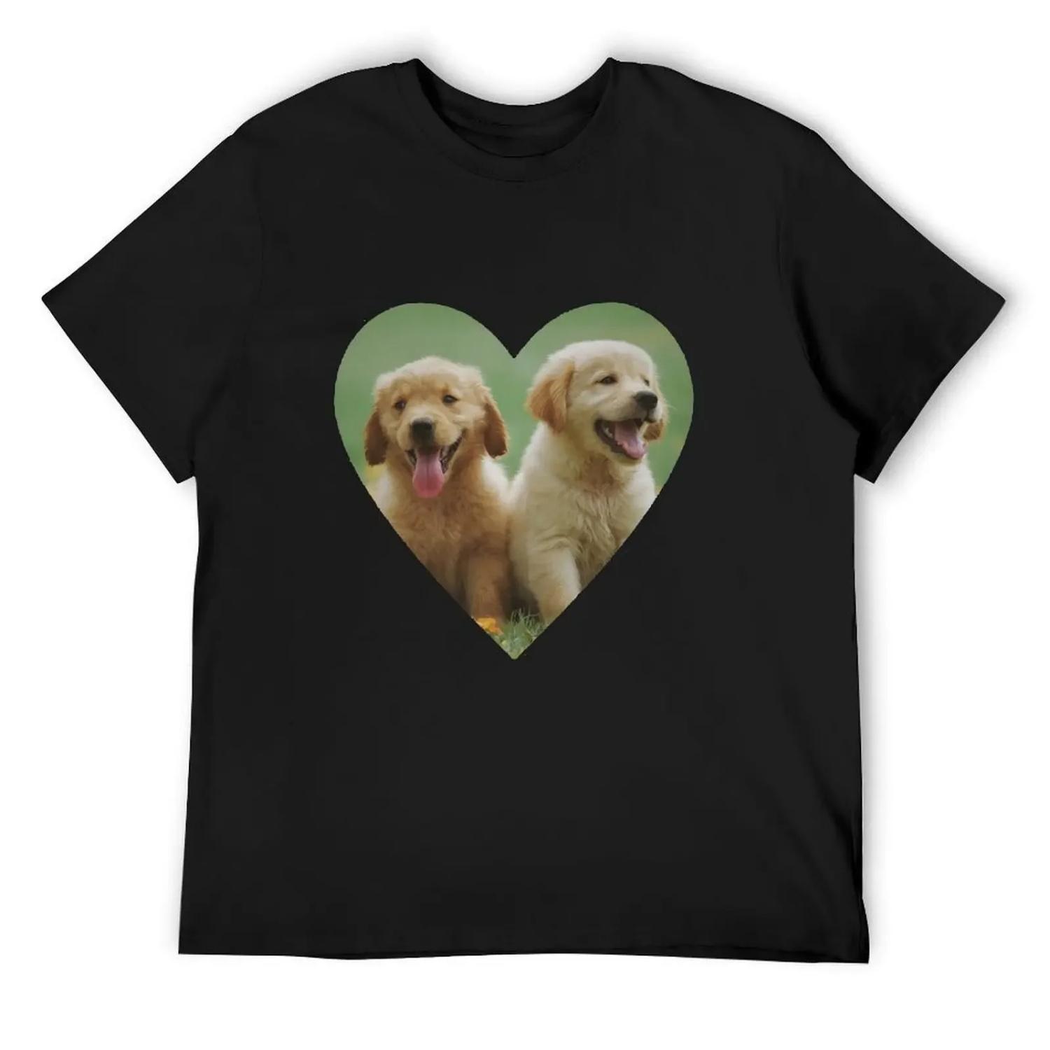 

Cutes fun Golden doggo heart T-Shirt Short sleeve tee anime tshirt custom t-shirts new gifts and t-shirts mens clothes XXXXXL чорний