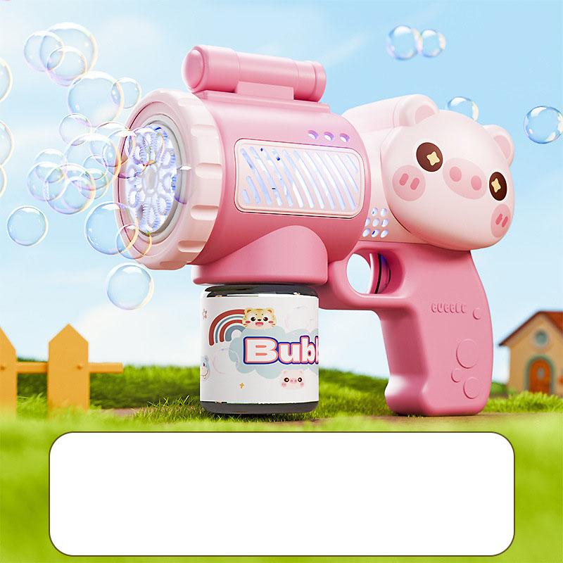 

Stitch Electric Bubble Gun Cartoon Toy Bubbles Machine Automatic Soap Blower With Light Outdoor Game Boys And Girls Gift