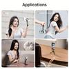 Magnetic Ring Phone Tripod Carabiner Mounted Tripod Multi-Function Rotating Desk Mount Selfie