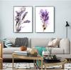Abstraktní botanické fialové levandulové a šeříkové tisky Květiny Malba Nástěnné umění Plátno Malba Pokoj Domácí dekorace Bez rámu