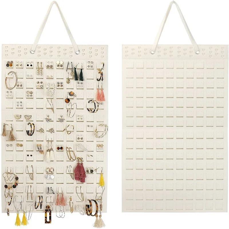 Felt Earrings Storage Hanging Bag Wall Hanging Jewelry Display Shelf Necklace Ring Earrings Storage Bag Jewellery Organizer