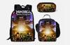 Cartoon-Rucksack-Set 3 Teile Leichte Schultasche für Mittelschüler Umhängetasche