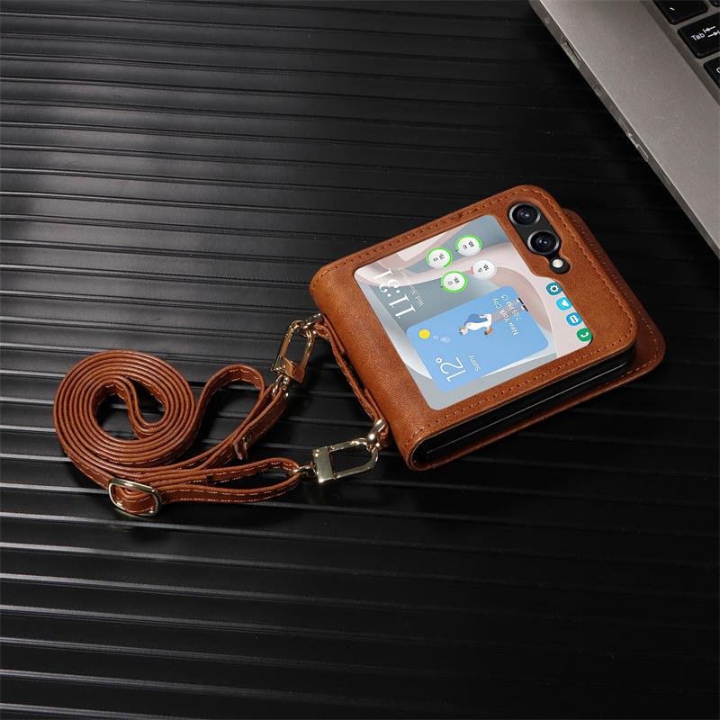 

Для Motorola Moto Razr 40 Ultra защитный чехол для Moto Razr 40 Ultra XT2321-1 сумка-мессенджер цельный кожаный чехол со шнурком Moto Razr Plus 2023