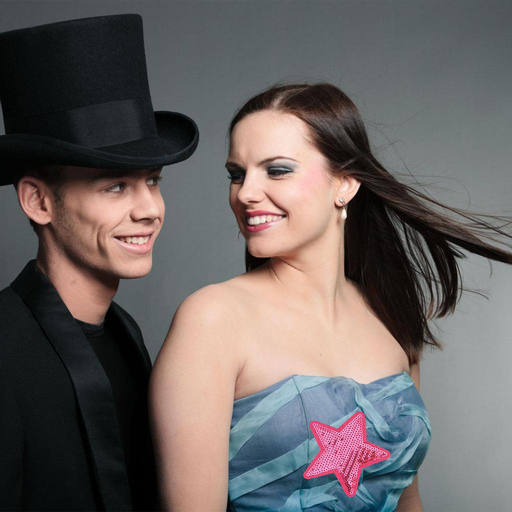 7Pieces Colorful Sequined Star Patches Clothing Craft Materials Fabric Applique For Hairclip And Craft Applications