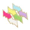 6 Pcs Lightning Iron On Patches Delicate Lightning Shape Decorative Embroidered Patches for Clothes