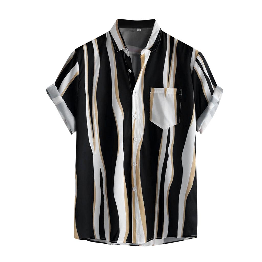 Hawaiian Men'S Short-Sleeved Beach Shirt 3D Printed Short-Sleeved Casual Shirt