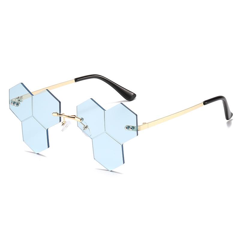 Hip Hop Rimless Sunglasses, Funny Personality Diamond Glasses Sunglasses Women