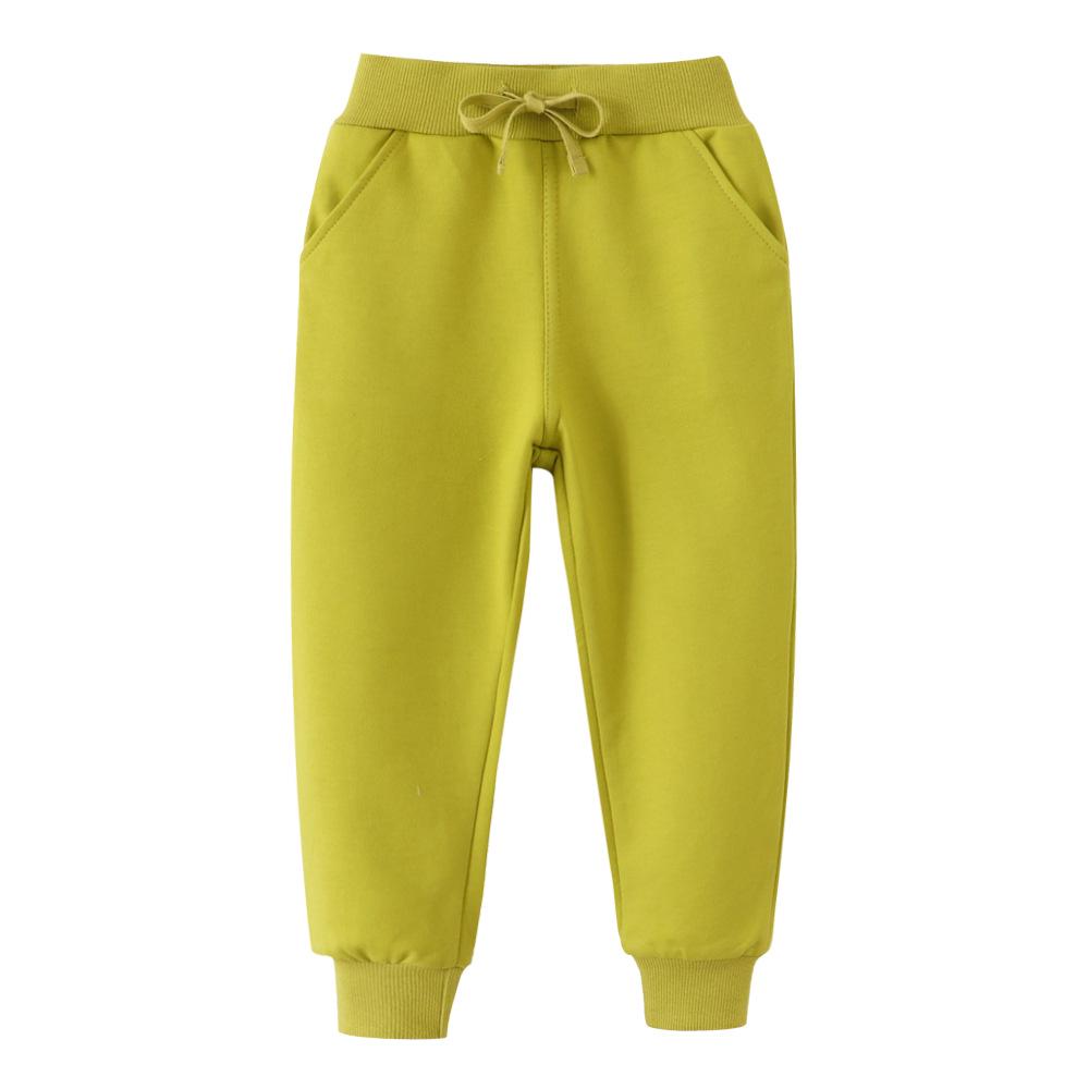 Toddler Girls Cotton Terry Sweatpants - European and American Style Autumn Wear 7T (140 cm)