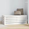 823620 vidaXL Storage Box White 89x36.5x33 Cm Solid Pine Wood