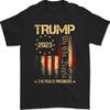 The Peace Trump 2025 President Funny American Flag Retro Vintage Unisex T-Shirt
