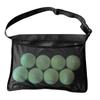 Tennis Ball Holder Pickleball Ball Wasit Pouch Large Capacity Zipper Tennis Ball Carrying Bag Travel Pocket Durable