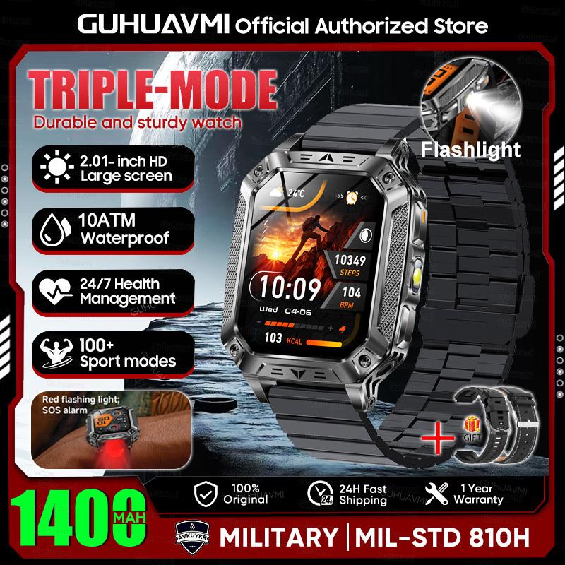 New 1400mAh Super Battery Durable Adult Smart Watch 2.01 inch GPS Trajectory 10ATM Waterproof BT Call Sports Smartwatch Men