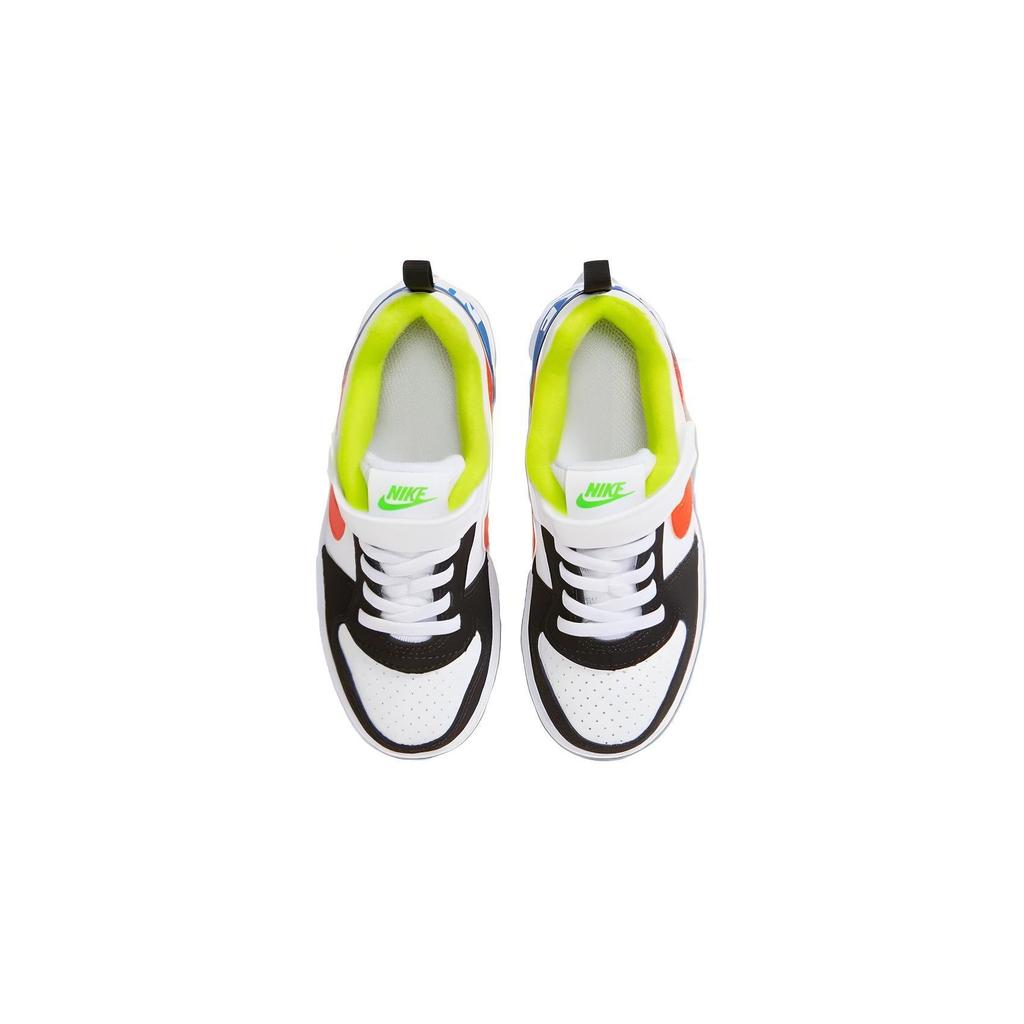 Nike Court Borough Casual Ligeras Duraderas Zapatillas de Skate de Caña Baja para Niños Zapatillas para Niños Blanco Azul Naranja DV9114-181