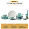 Yongfengyuan Madam Porcelain West Lake Blue 30-Piece Dinnerware Set