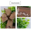 HOME Wooden Sign with 2 White Flowers Rustic Wall Door Hanger Decor