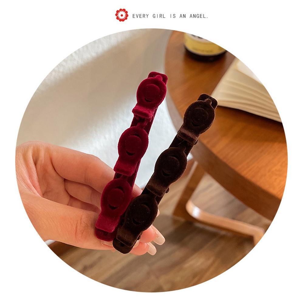 Flocked Braided Hair Clip Side Bangs Clip Simple Fringe Hairpin Cute Hairgrip Fashion Hair Accessories Women Headwear Sweet Hair Ornament