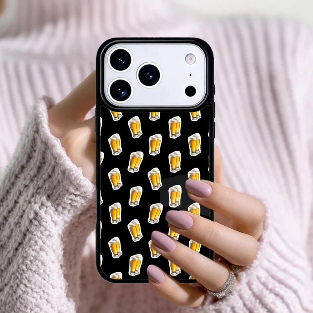 A Glass of Beer Alcohol Phone Case For Apple iPhone 17 Air 16E 15 14 Plus 13 12 11 Pro Max Mini Funda Cover