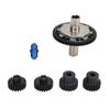 57T 0.8mod Slipper Gear Set Hardened Steel 20T 21T RC Motor Gear with Output Shaft for ARRMA 110