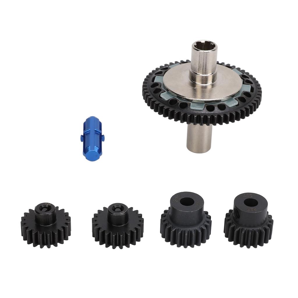 57T 0.8mod Slipper Gear Set Hardened Steel 20T 21T RC Motor Gear with Output Shaft for ARRMA 110