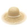 Lace Bow Straw Hat Women's Sunshade Sun Hat Seaside Beach Vacation Hat Summer French Big Brim Sun Hat
